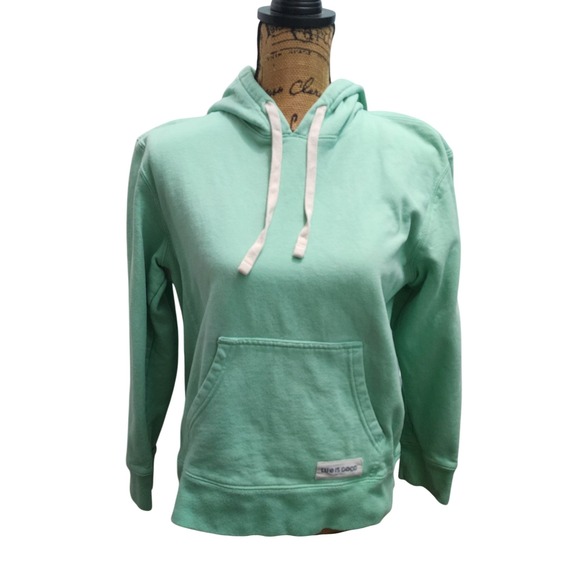 Life is Good Womens Hoodie M Sweatshirt Pullover Casual Comfy - Picture 1 of 7